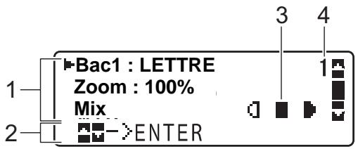 OKI MC160MFP - Ecran principal (Mode Copie) - 1