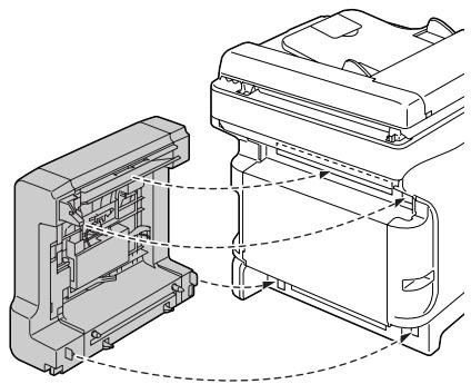 OKI MC160MFP - Installation de l'unité recto-verse - 6