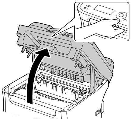 OKI MC160MFP - Ouvrez le scanner. - 2