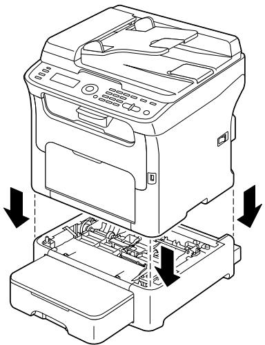 OKI MC160MFP - Nettoyage de l'entrainment papier du Bac 2 - 4