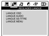 MUSE M-715 DR - CONFIGURATION DE LA LANGUE - 1