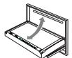 MUSE M-755 BT - Pour ouvrir / fermer le panneau de commande - 1