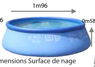 INTEX 54910 - Décors croisillons transparents ! clearview - 2
