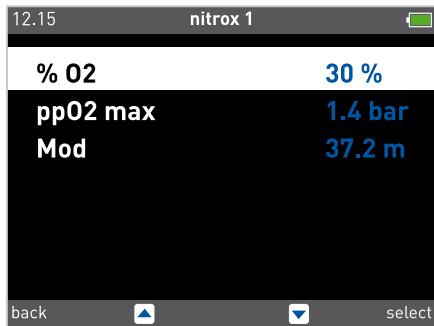 MARES ICON HD - Plongée - NITROX - % o₂ {DIVE - NITROX - % o₂} - 1