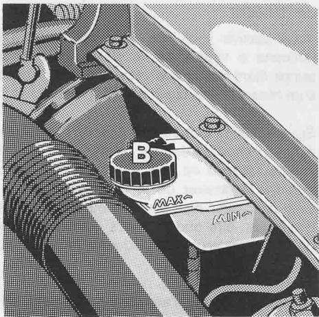 PORSCHE 928 GTS - Contrôle du liquide hydraulique - 1