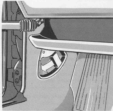 PORSCHE 928 GTS - Réglage de la portée des phares (a) - 1