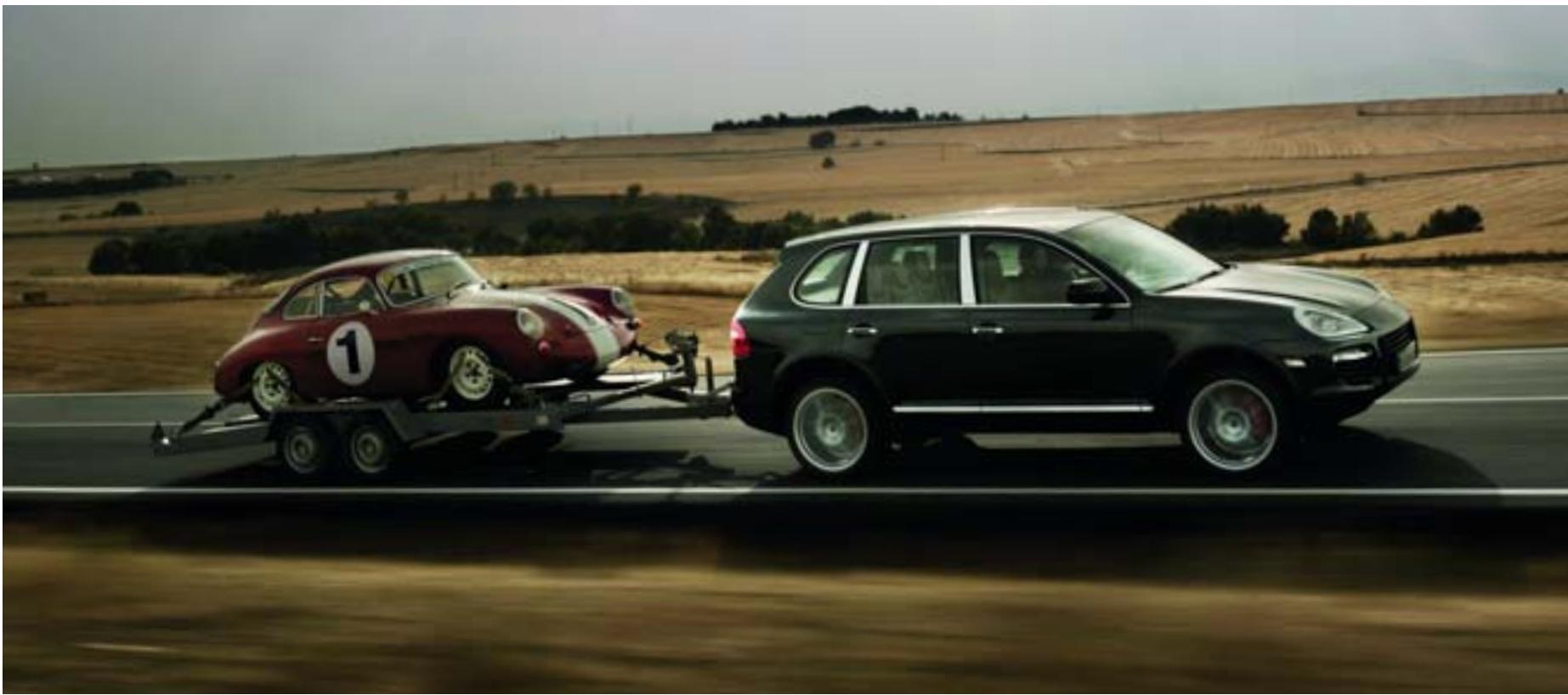 PORSCHE CAYENNE S TRANSSYBERIA - Avec votre nouvelle Porsche, vous pouvez tout transporter.   Meme une seconde Porsche. - 1