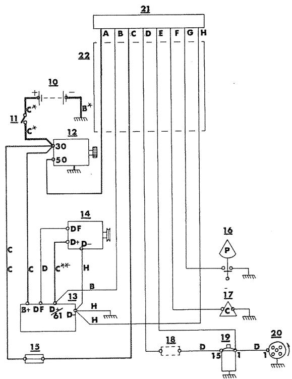 VOLVO AQ 105-100 - Scheme de câblage électrique: Moteur - 2