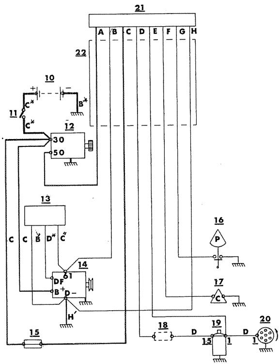 VOLVO AQ 130-100 - Scheme de câblage électrique: Moteur - 1