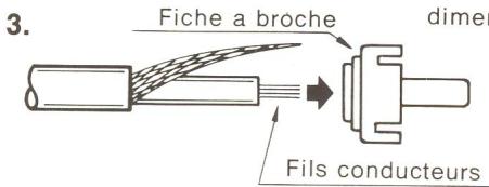 TECHNICS SU-7100K - Comment utiliser les FICHES à BROCHE - 5