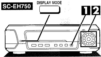 TECHNICS SC-EH750 - Aufheben dieser Betriebsart - 2