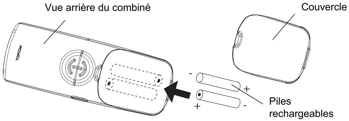 TOPCOM BUTLER 3970+ - Installation du combiné - 1