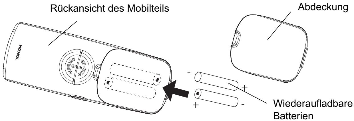 TOPCOM BUTLER 3970+ - Installation des Mobilteils - 1
