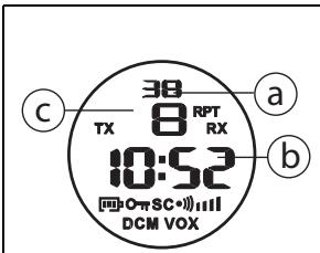 TOPCOM TWINTALKER 6800 - Informatie LCD-schemm - 1