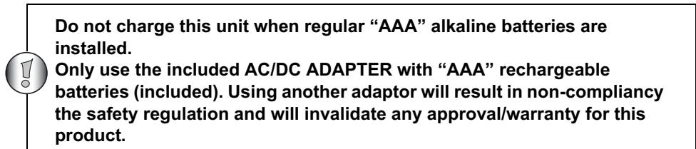 TOPCOM TWINTALKER 6800 - RECHARGING batteries - 1