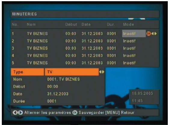 OPTEX FTA 2 - ORD 9540,  FRANSAT ORS 9945-HD - Minuterie - 1