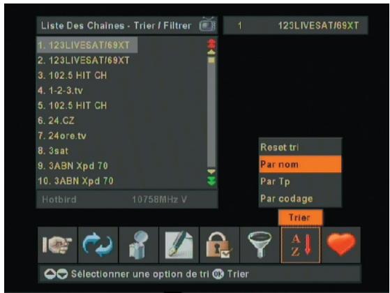 OPTEX FTA 2 - ORD 9540,  FRANSAT ORS 9945-HD - TRIER les programmes - 1