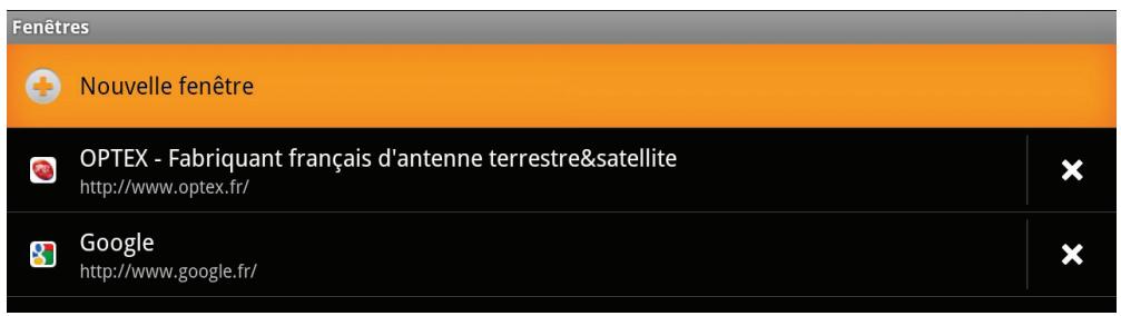 OPTEX OR945-IP - Viii.2. b) modifications des favoris - 3