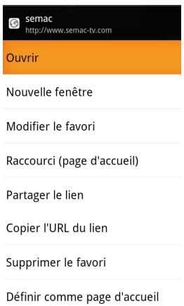 OPTEX OR945-IP - Viii.2. b) modifications des favoris - 1