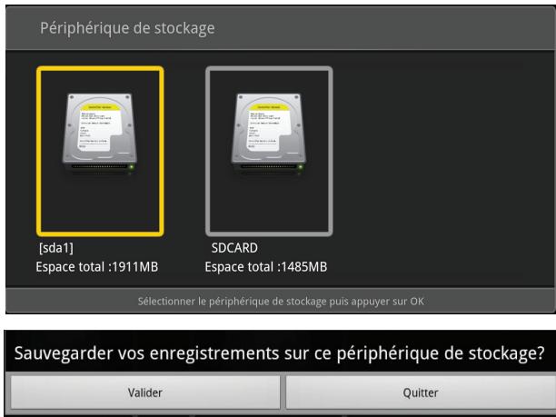 OPTEX OR945-IP - A) Sélection de votre périphérique de stockage - 3