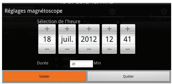 OPTEX OR945-IP - I.1. g) gestion des enregistrements - 3