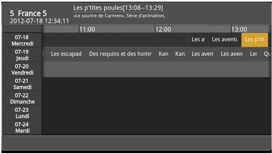 OPTEX OR945-IP - I.1. b) guide des programmes (EPG) - 1