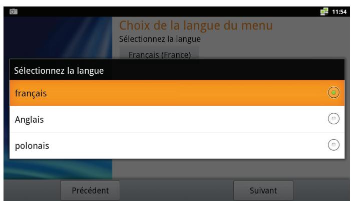 OPTEX OR945-IP - F.2. a) choix de la langue du menu (par défaut français) - 2