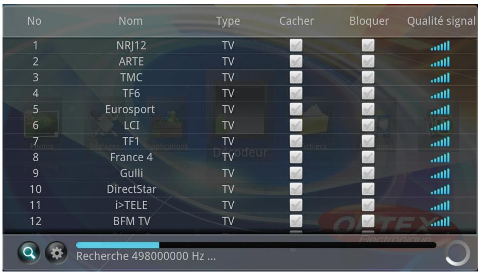 OPTEX OR945-IP - Recherche des chaînes TNT - 4