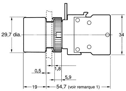 OMRON A22 - Boutons-poussoirs lumineux/non lumineux - 1