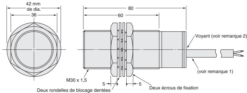 OMRON E2EZ - Dimensions (unité : mm) - 3