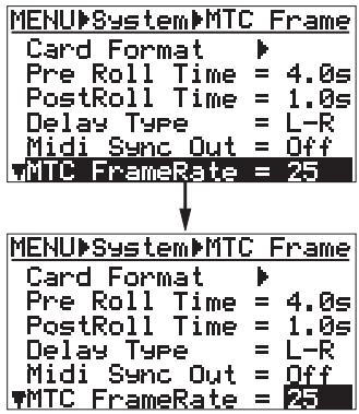 FOSTEX MR8 - Réglages de synchro midi/cadence d’images de MTC - 4