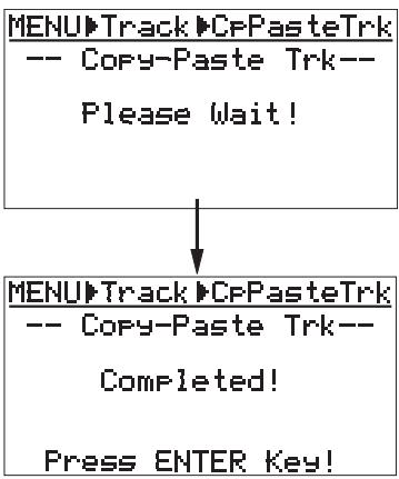 FOSTEX MR8 - 8) Avec [CURSOR], amenez le curseur sur "ENTER" et pressez la touche [ENTER]. - 1