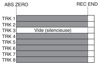 FOSTEX MR8 - Effacement de toutes les données d'une piste - 1