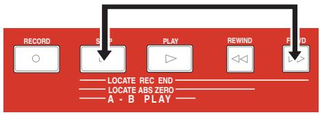 FOSTEX MR8 - - Fonction LOCATE REC END - 1