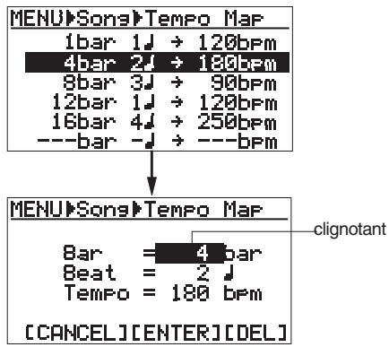 FOSTEX MR8 - Édition de la carte de tempo - 1