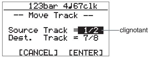 FOSTEX MR8 - Déplacer ("move") les données d'une piste - 3