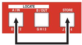 FOSTEX MR8 - Accès au point LOCATE a ou LOCATE b - 1