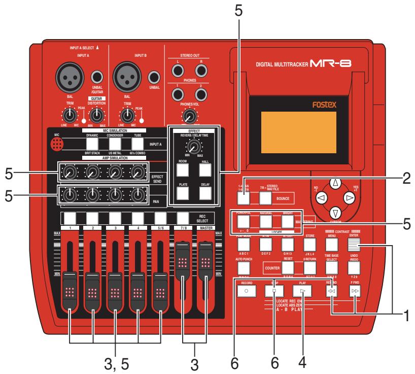 FOSTEX MR8 - Entraînement au report de pistes - 1
