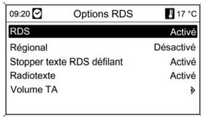 CHEVROLET ORLANDO - Configuration du RDS - 1
