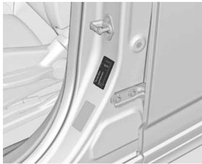 CHEVROLET ORLANDO - Plaquette d'identification - 2