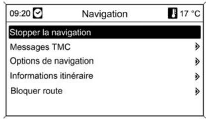 CHEVROLET ORLANDO - Fonctions de guidage d'itinéraire actif - 1