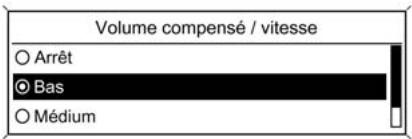 CHEVROLET ORLANDO - Activation d'un réglage - 1