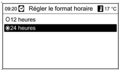 CHEVROLET ORLANDO - Activation d'un réglage - 1