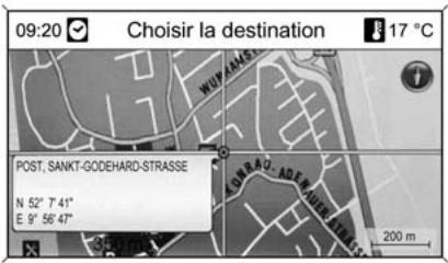 CHEVROLET ORLANDO - Sélection d'une destination à partir de la carte - 1