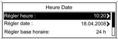 CHEVROLET ORLANDO - Réglage de la date et de l'heure - 1