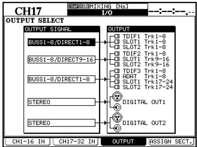 TASCAM DM-24 - Affectation des sorties - 1