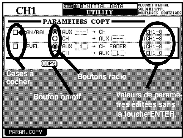 TASCAM DM-24 - Autres accès aux paramètres - 1