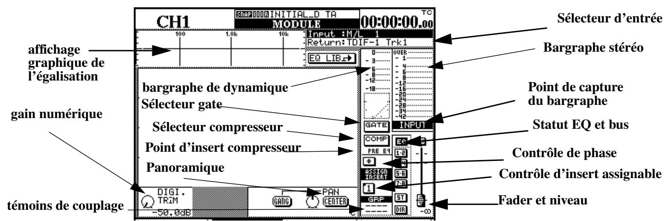 TASCAM DM-24 - Témoins et contrôle de la zone commune - 1