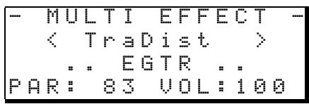 TASCAM DP-01 - Sélectionner le type d'effet - 1