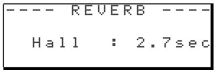TASCAM DP-01 - Régler le type de reverb - 1
